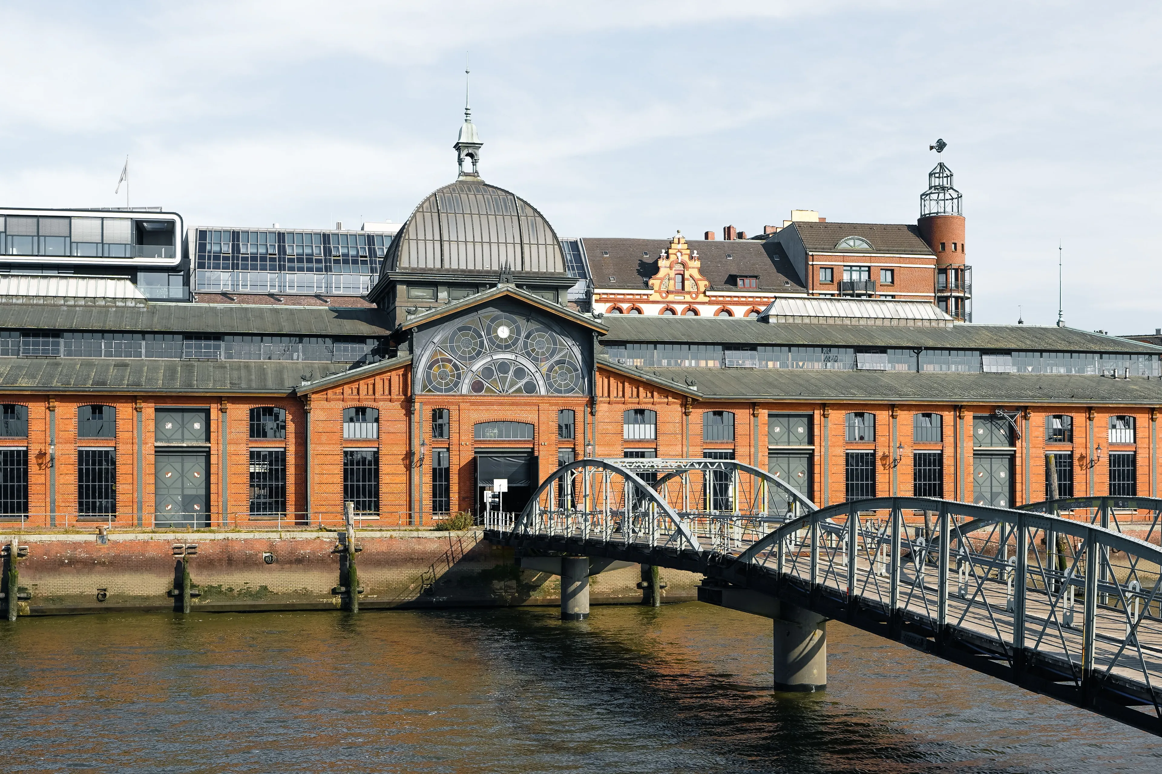 The historic fish auction hall in Altona by the harbour